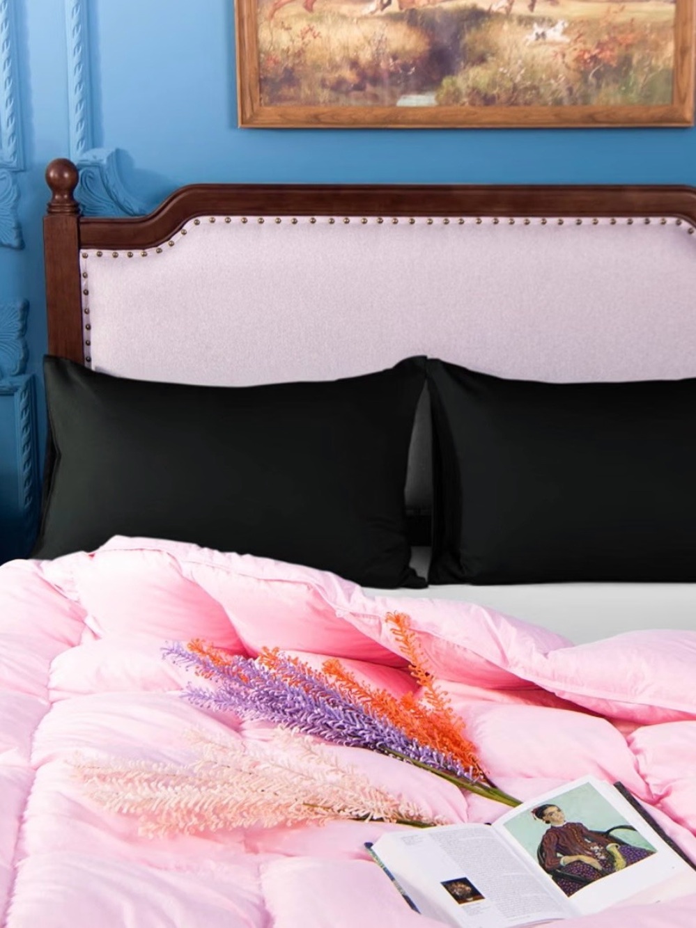 Black Pillowcases - 2 King